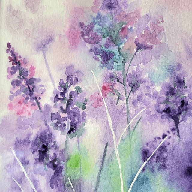 Aquarelle Lavande