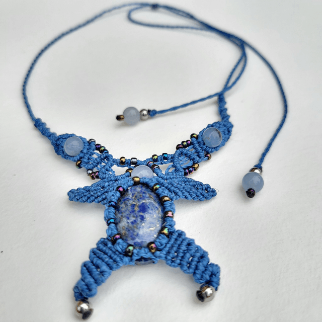 Collier micro-macramé Coraline