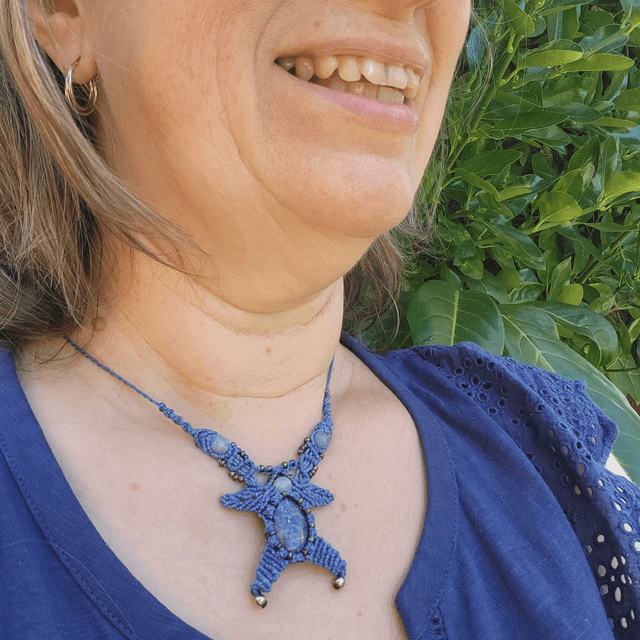Collier micro-macramé Coraline