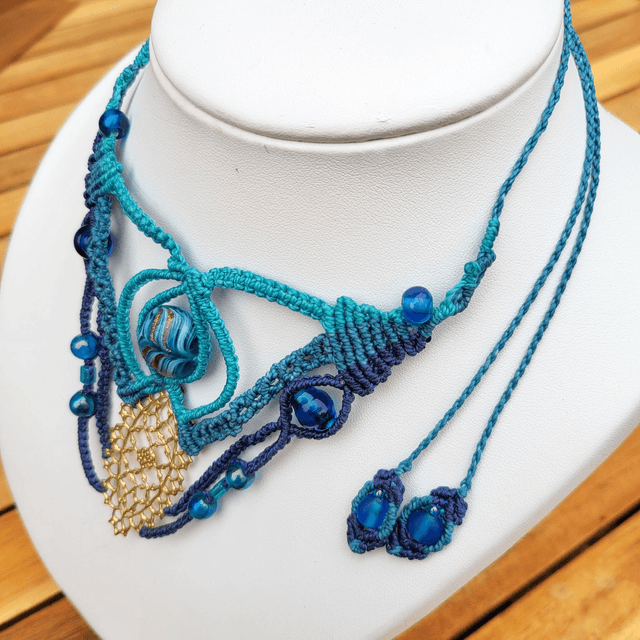 Collier Océane bleue