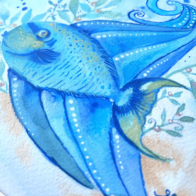 Aquarelle Murmure aquatique