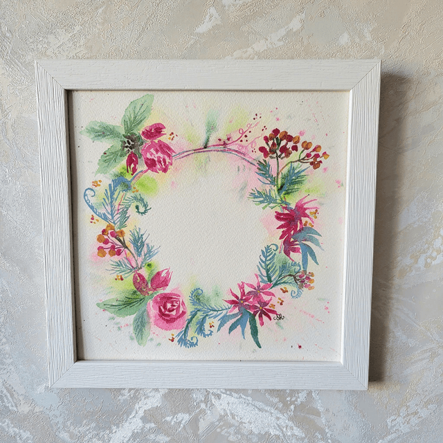 Aquarelle Bouquet de tendresse