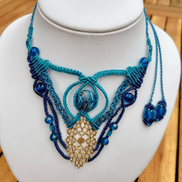 Collier Océane bleue