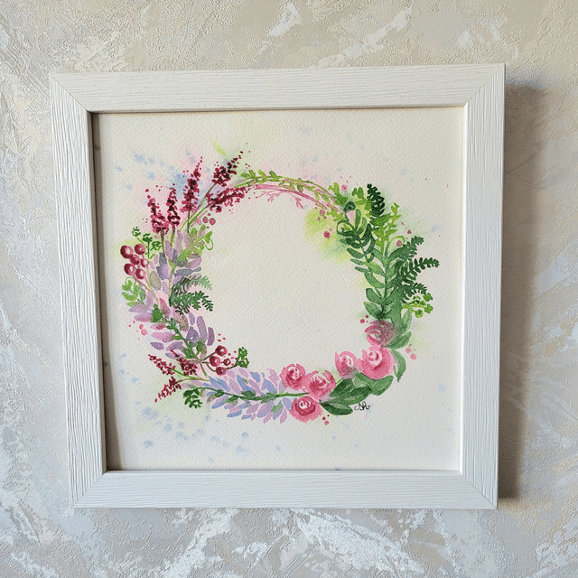 Aquarelle Floraison délicate