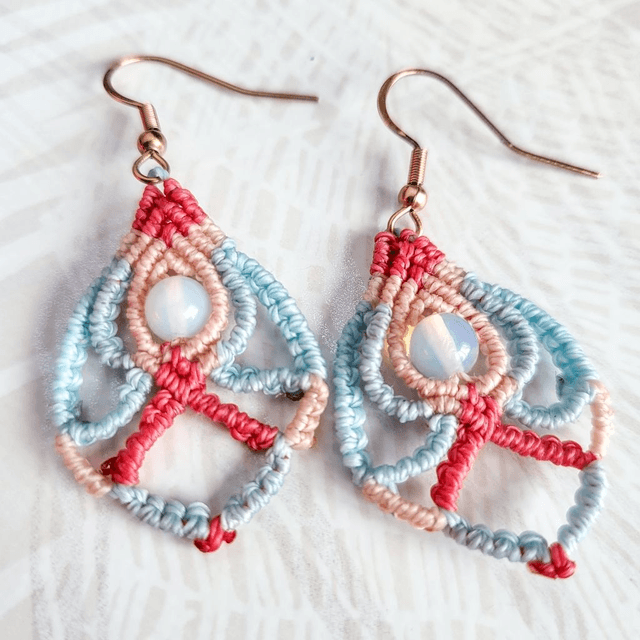 Boucles d&#039;oreilles reflets d&#039;azur