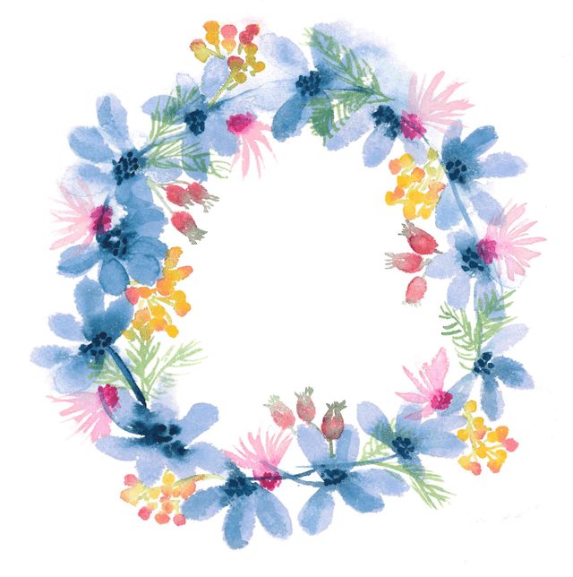 Aquarelle Rêve de fleurs